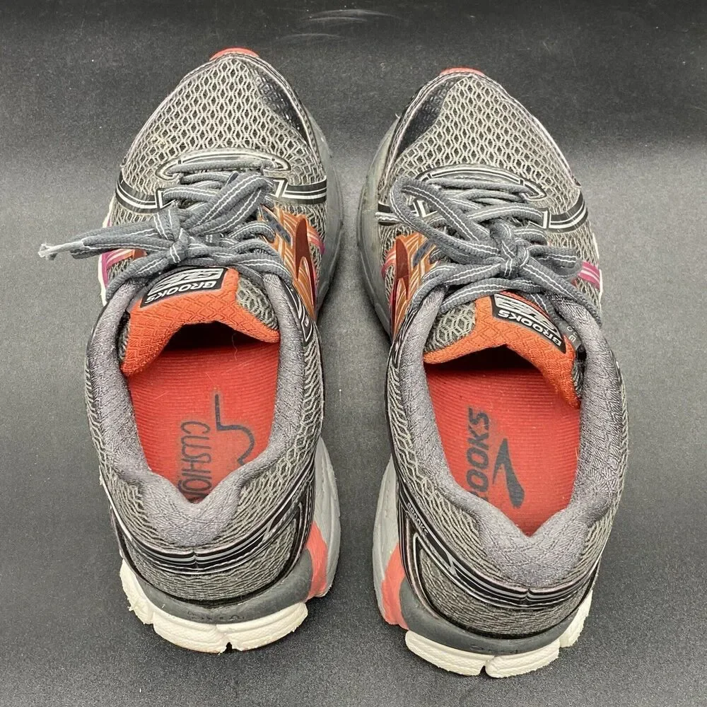 Brooks Adrenaline GTS 17 1202311B044 womens 7.5 gray orange running athletic - Picture 6 of 8